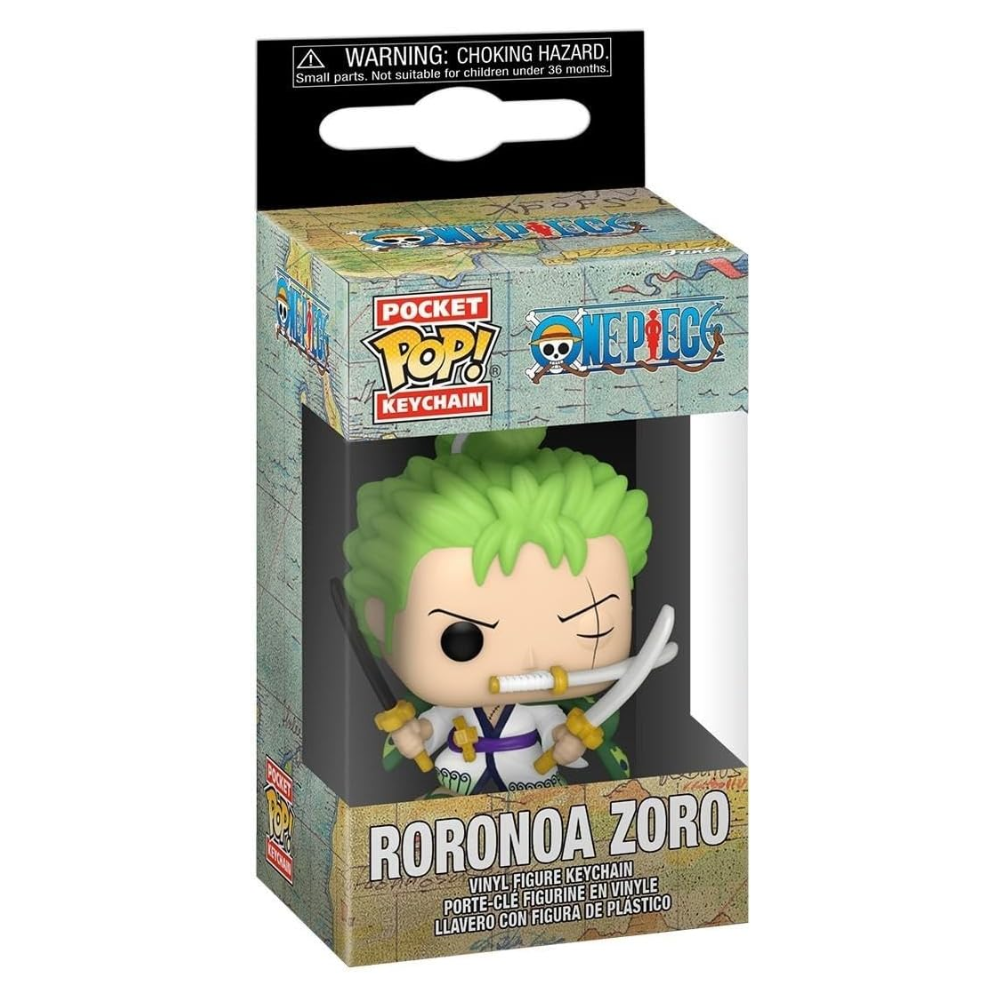 Toys N Tuck:Funko Pocket Pop Keychain - One Piece - Roronoa Zoro,One Piece