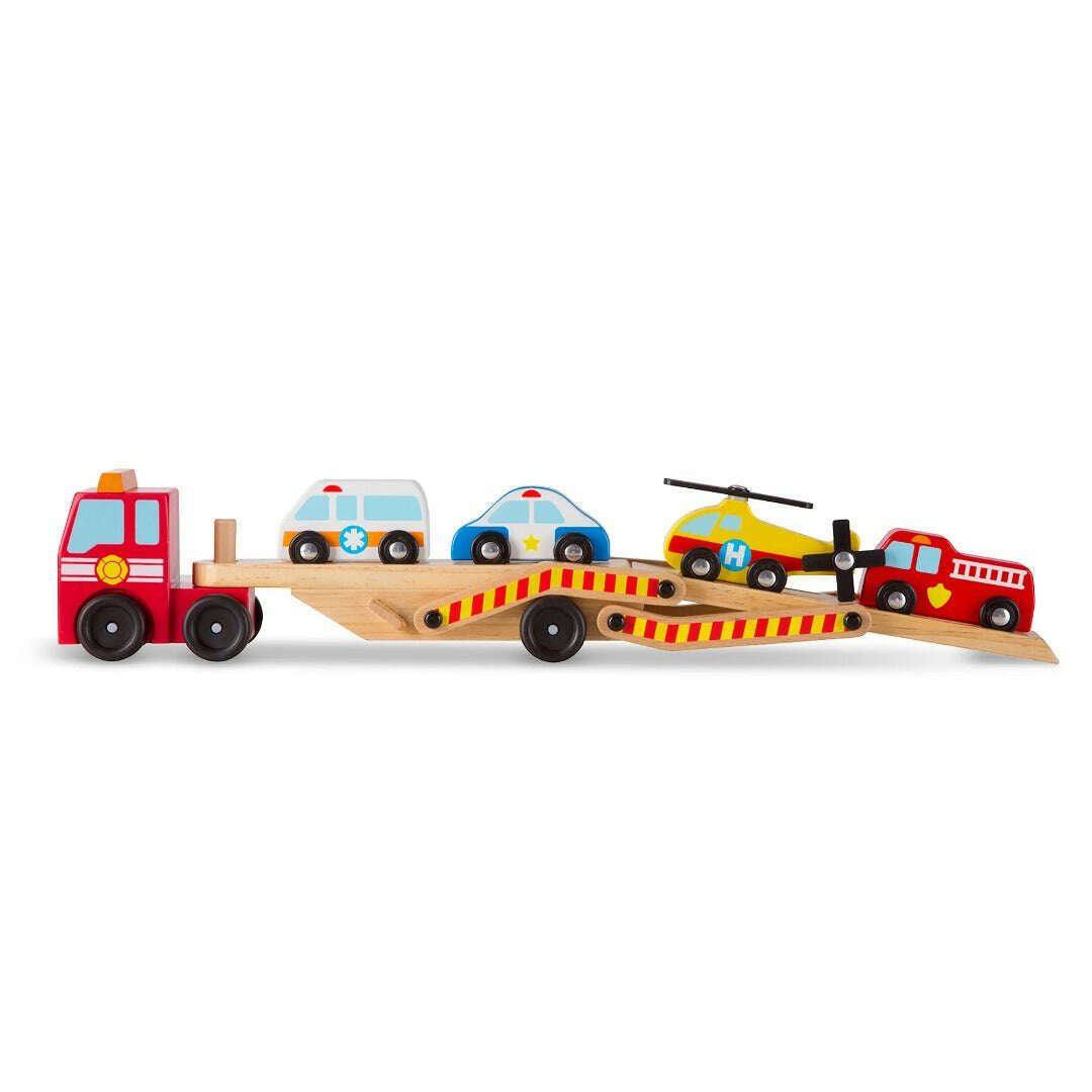 Toys N Tuck:Melissa & Doug Emergency Vehicle Carrier,Melissa
