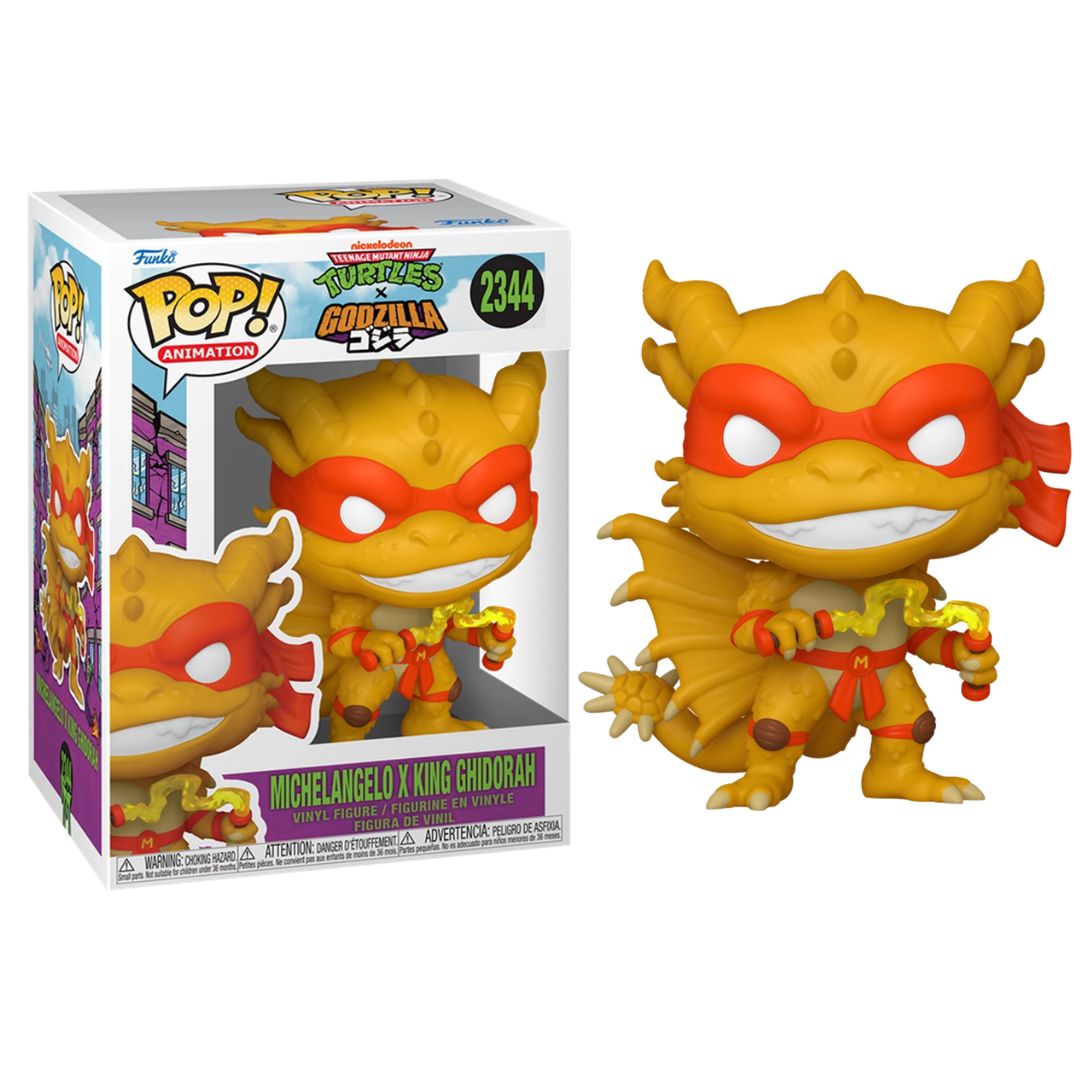 Pop! Vinyl - TMNT x Godzilla - Michelangelo X King Ghidorah
