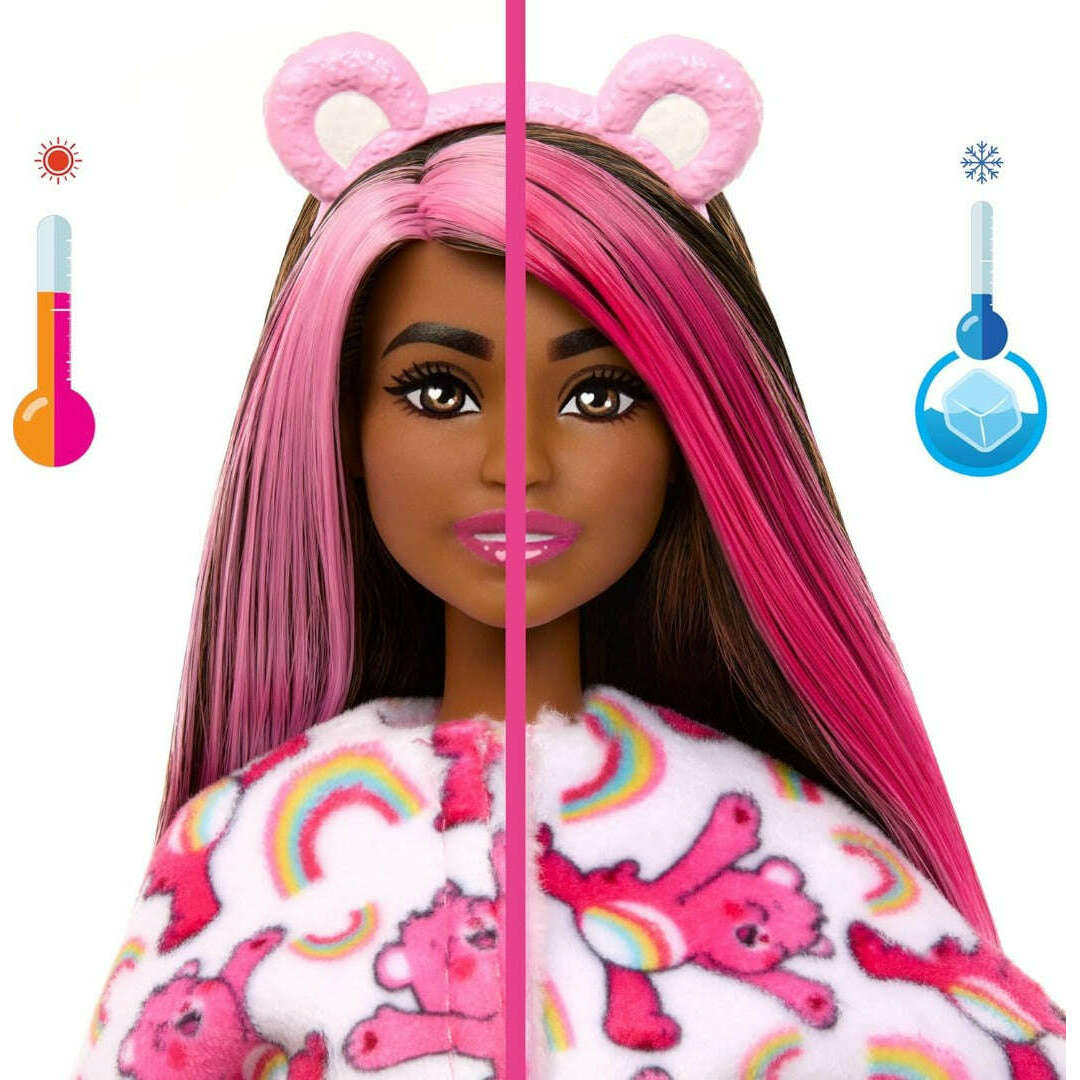 Toys N Tuck:Barbie Cutie Reveal Care Bears Series - Cheer Bear,Barbie