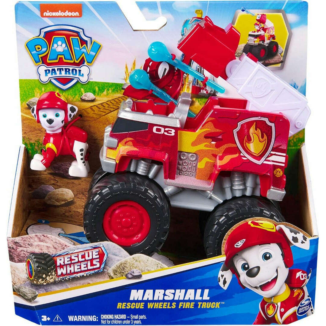 Paw Patrol Rescue Wheels Marshall with Fire Truck Toys N Tuck