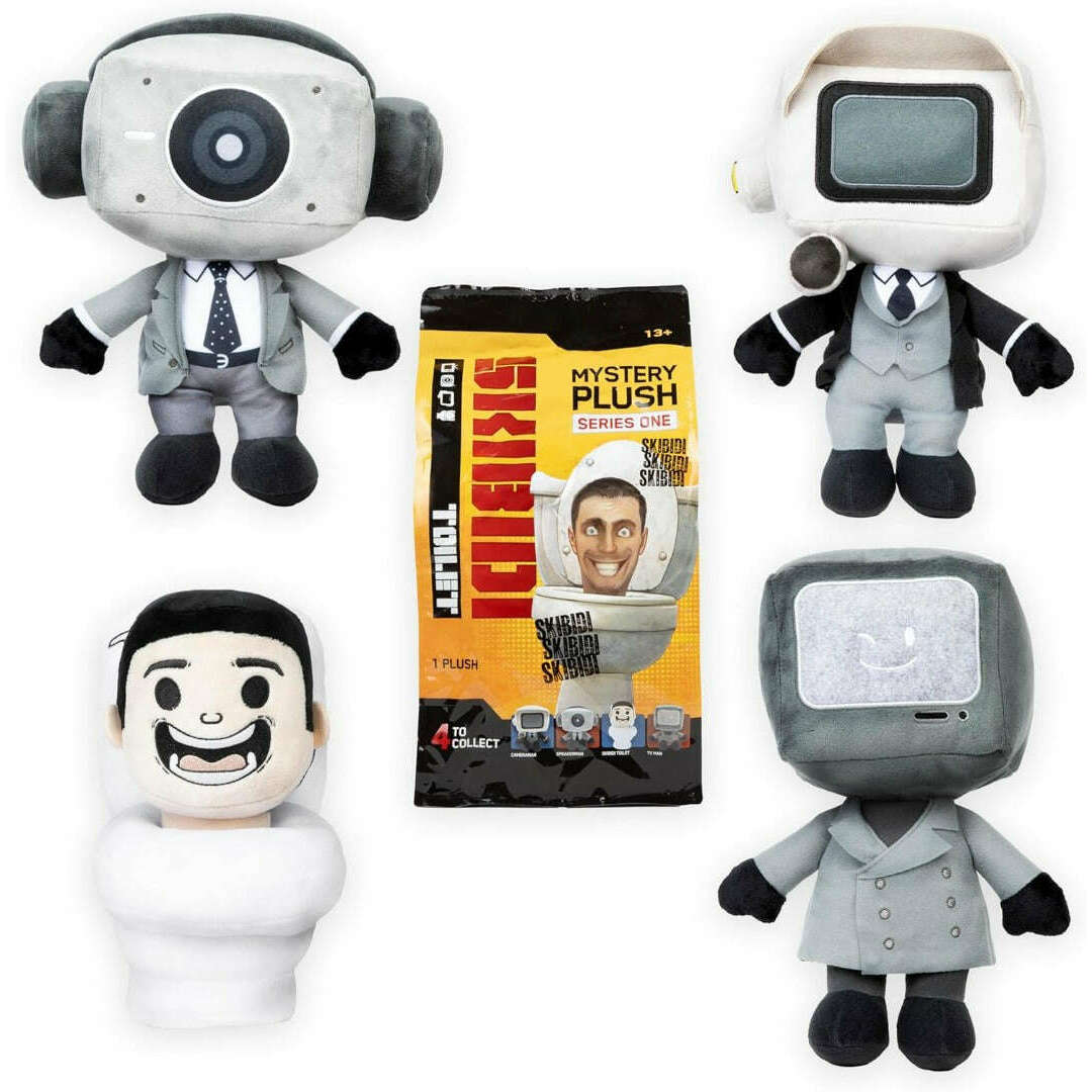 Toys N Tuck:Skibidi Toilet Mystery 11 Inch Plush Series 1,Skibidi Toilet
