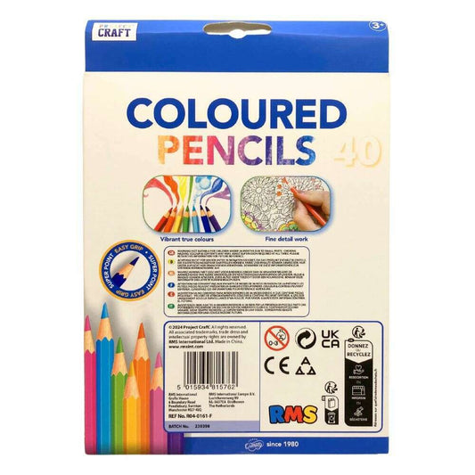 Toys N Tuck:Project Craft 40 Coloured Pencils Set,RMS International