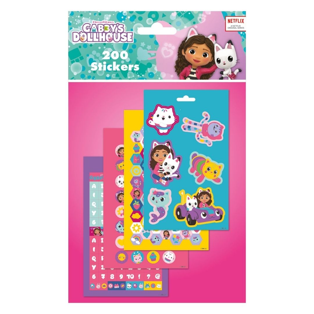 Gabby's Dollhouse 200 Stickers Sheet