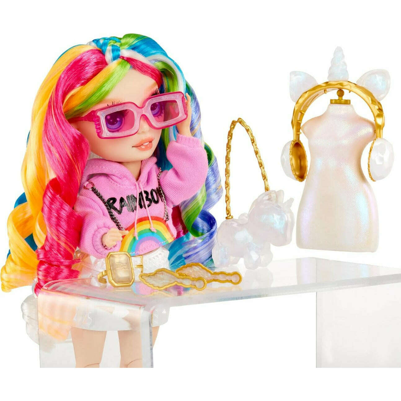 Toys N Tuck:Rainbow High Creative Crystals Amaya Raine,Rainbow High