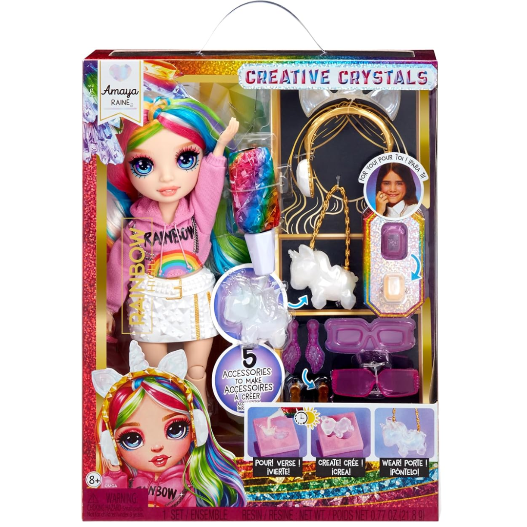 Toys N Tuck:Rainbow High Creative Crystals Amaya Raine,Rainbow High