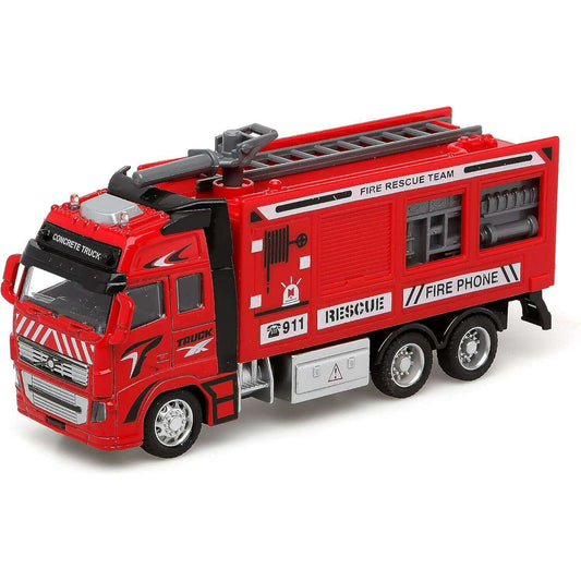 Toys N Tuck:Tranzmasters Die Cast Pull Back Fire Engine,Kandy Toys