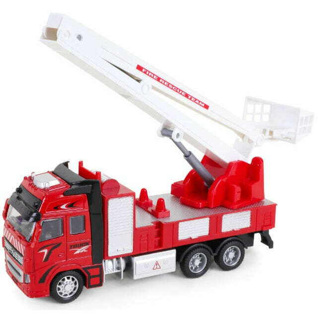 Toys N Tuck:Tranzmasters Die Cast Pull Back Fire Engine,Kandy Toys