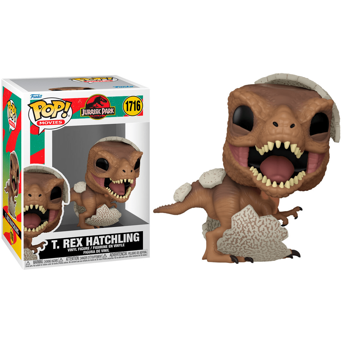 Toys N Tuck:Pop! Vinyl - Jurassic Park - T.Rex Hatchling 1716,Jurassic Park