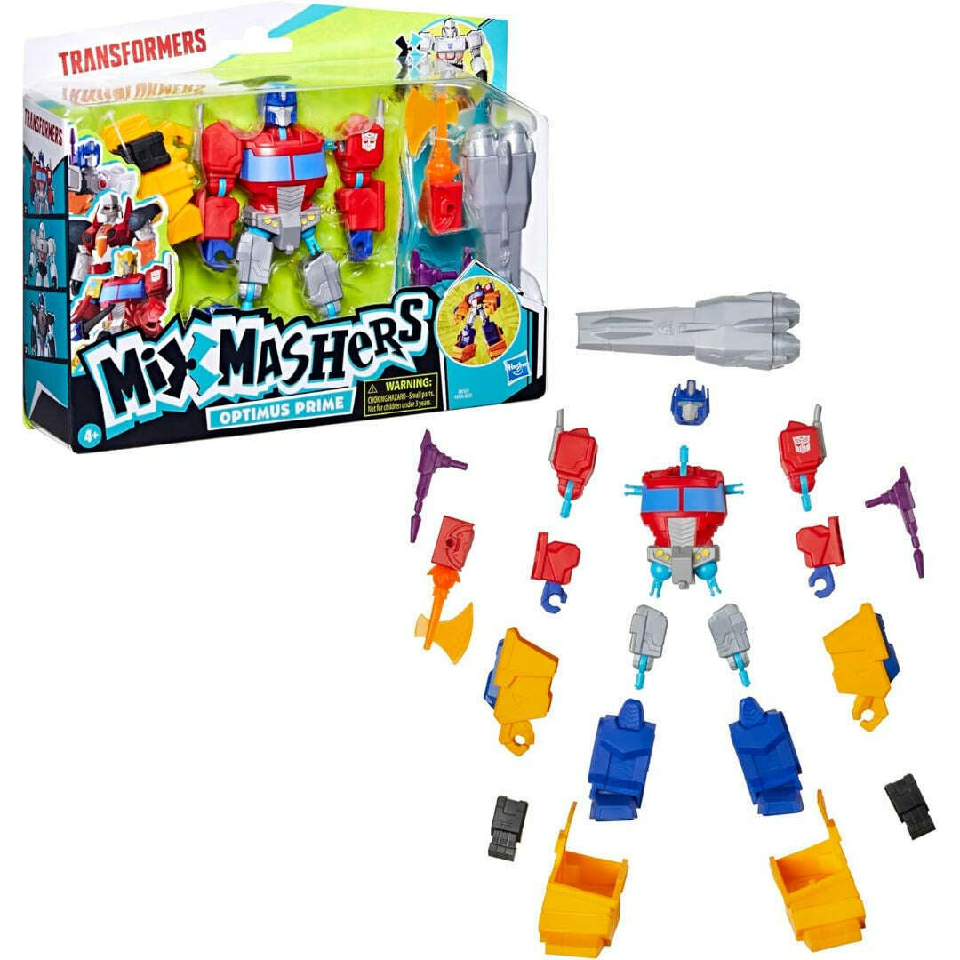 Toys N Tuck:Transformers Mix Mashers Optimus Prime Deluxe Action Figure,Transformers
