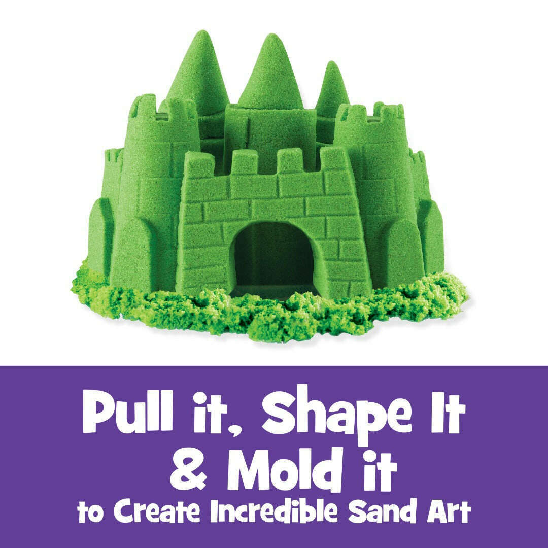Toys N Tuck:Kinetic Sand 2lb Resealable Bag Green,Kinetic Sand