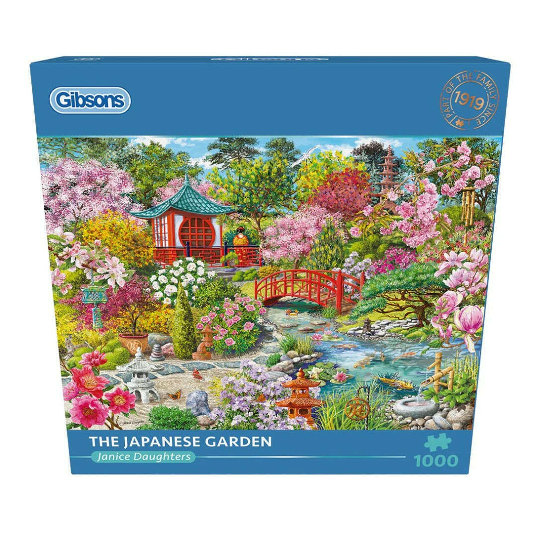 Toys N Tuck:Gibsons 1000 Piece Puzzle The Japanese Garden,Gibsons