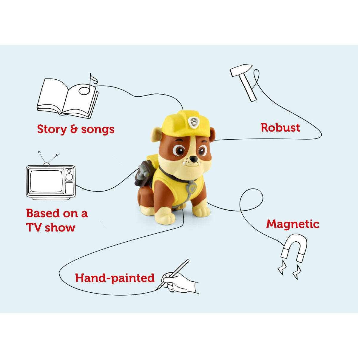 Toys N Tuck:Tonies Audio Character Paw Patrol Rubble,Tonies
