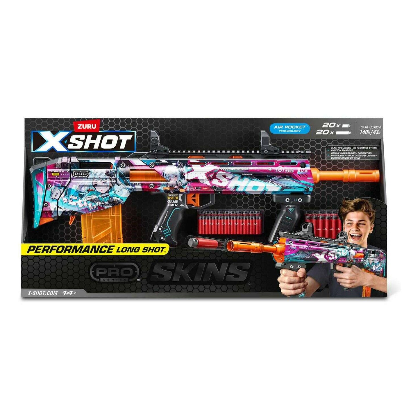Toys N Tuck:X Shot Skins Pro Series - Anime Performance Long Shot,X Shot