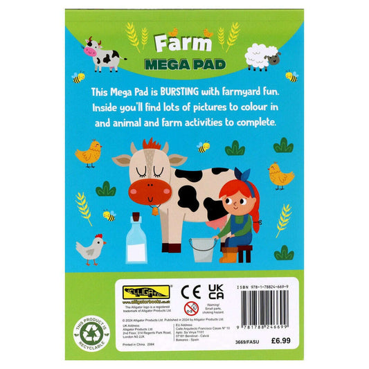 Toys N Tuck:Colouring & Activity Farm Mega Pad,Alligator Books