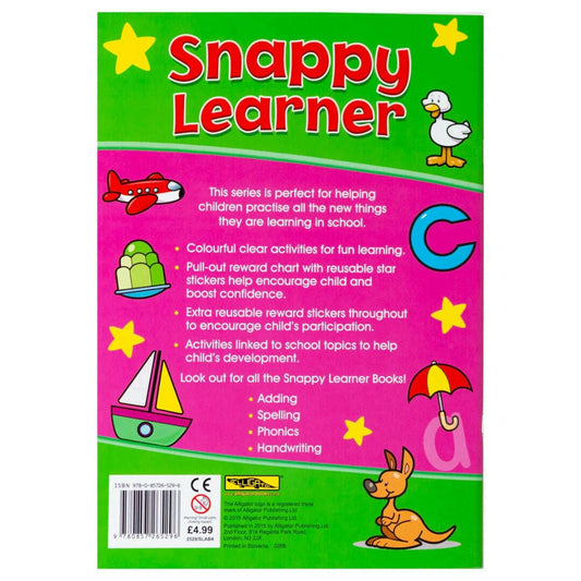 Toys N Tuck:Snappy Learner Spelling Activity Book,Alligator Books