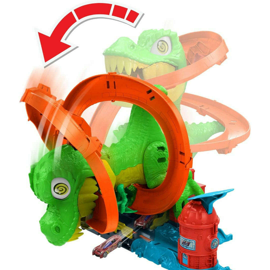 Toys N Tuck:Hot Wheels City T-Rex Blaze Battle,Hot Wheels