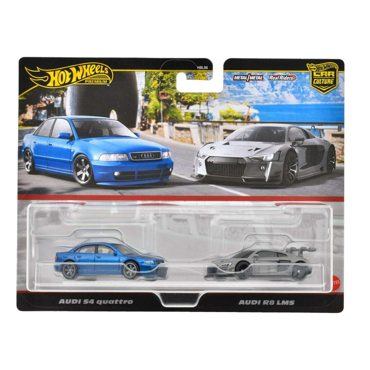 Toys N Tuck:Hot Wheels Premium Car Culture 2-Pack - Audi S4 Quattro and Audi R8 LMS,Hot Wheels