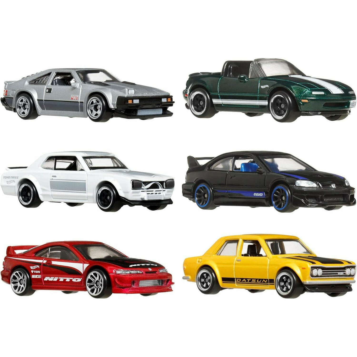 Toys N Tuck:Hot Wheels Silver Series Japanese 6 Car Multipack,Hot Wheels