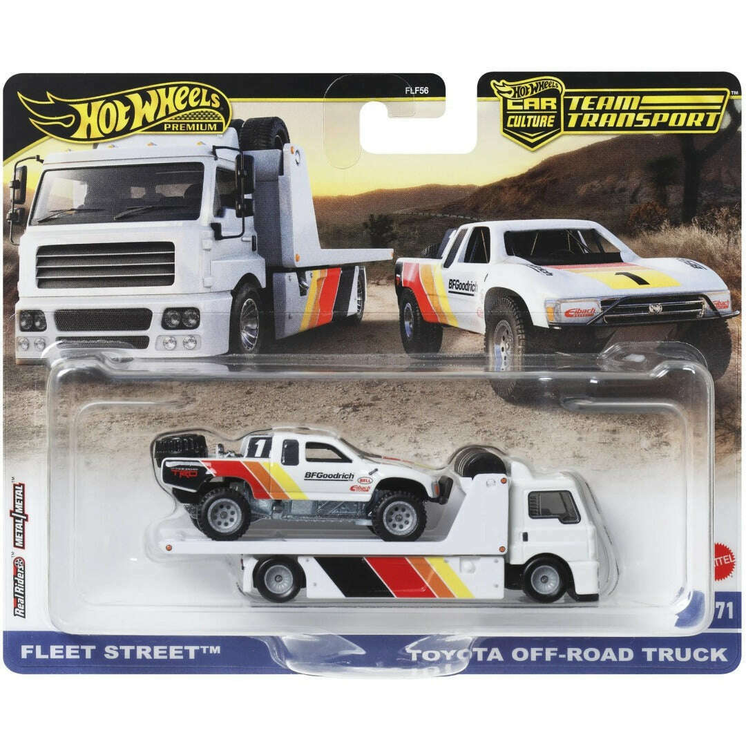 Toys N Tuck:Hot Wheels Premium Car Culture Team Transport - Fleet Street and Toyota Off-Road Truck,Hot Wheels