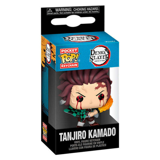 Toys N Tuck:Funko Pocket Pop Keychain - Demon Slayer - Tanjiro Kamado,Demon Slayer