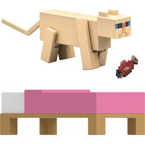Toys N Tuck:Minecraft 3.25'' Figures - Persian Cat,Minecraft