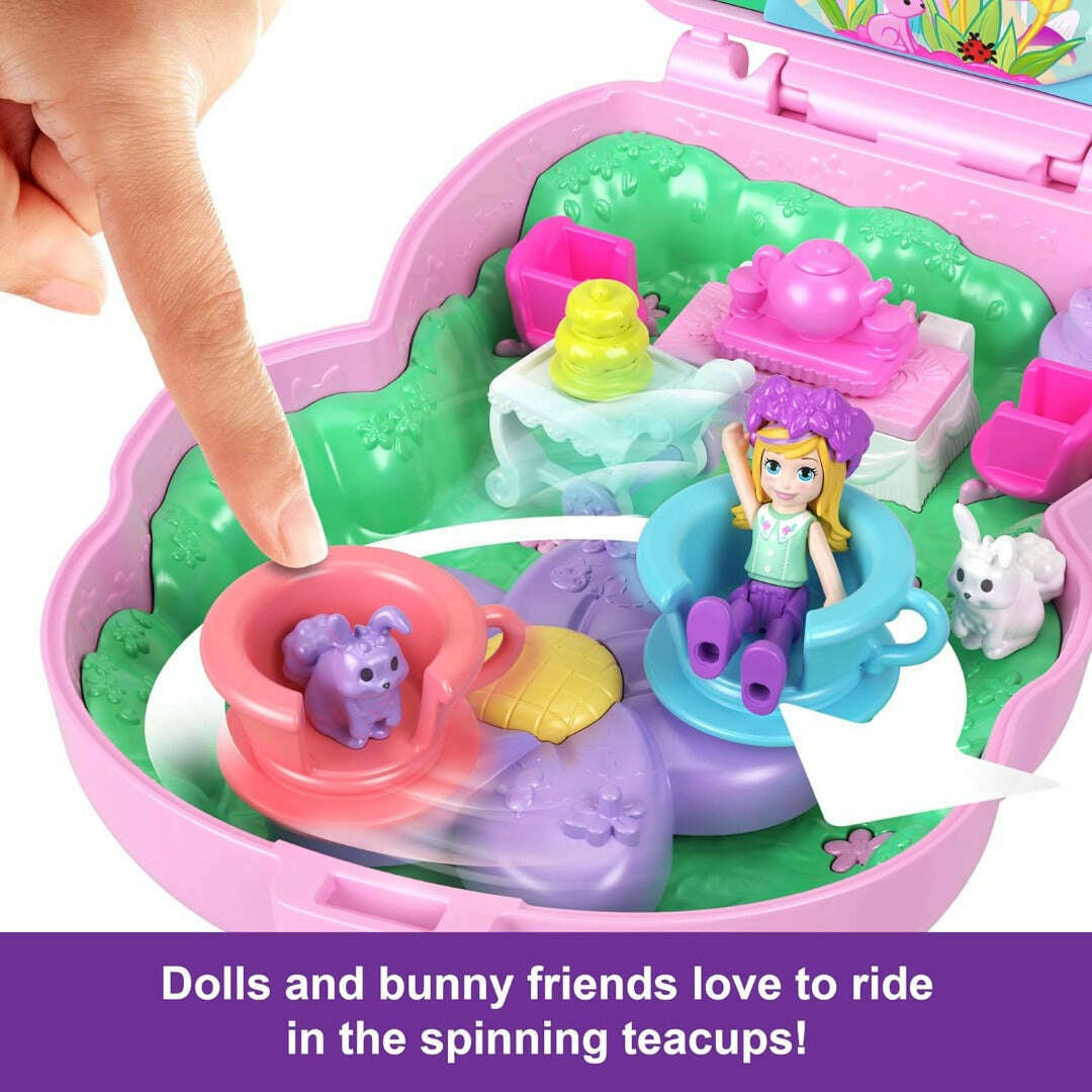Toys N Tuck:Polly Pocket Tea Party Bunny Compact,Polly Pocket