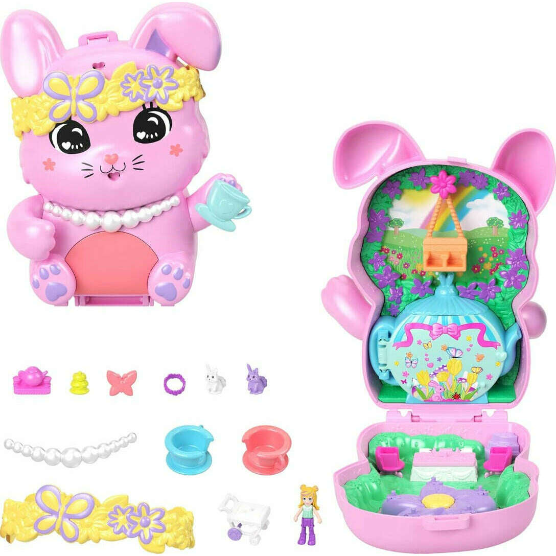 Toys N Tuck:Polly Pocket Tea Party Bunny Compact,Polly Pocket