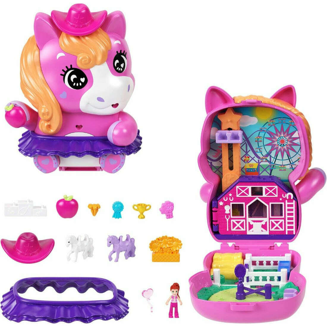 Toys N Tuck:Polly Pocket Pony Rodeo Compact,Polly Pocket