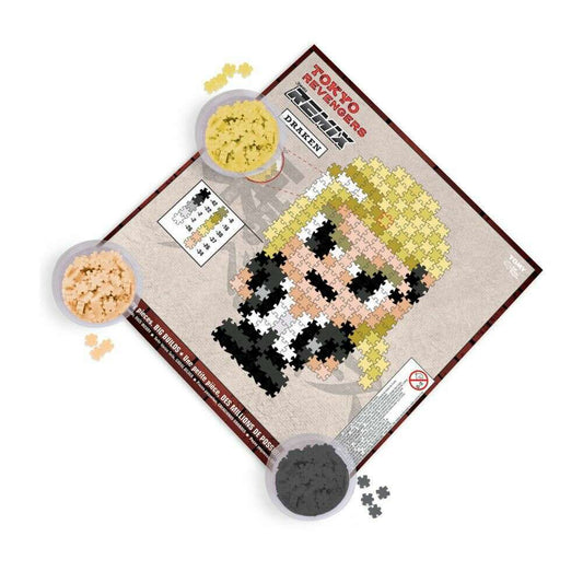 Toys N Tuck:Tokyo Revengers Jixelz Remix Puzzle - Draken,Jixelz Remix