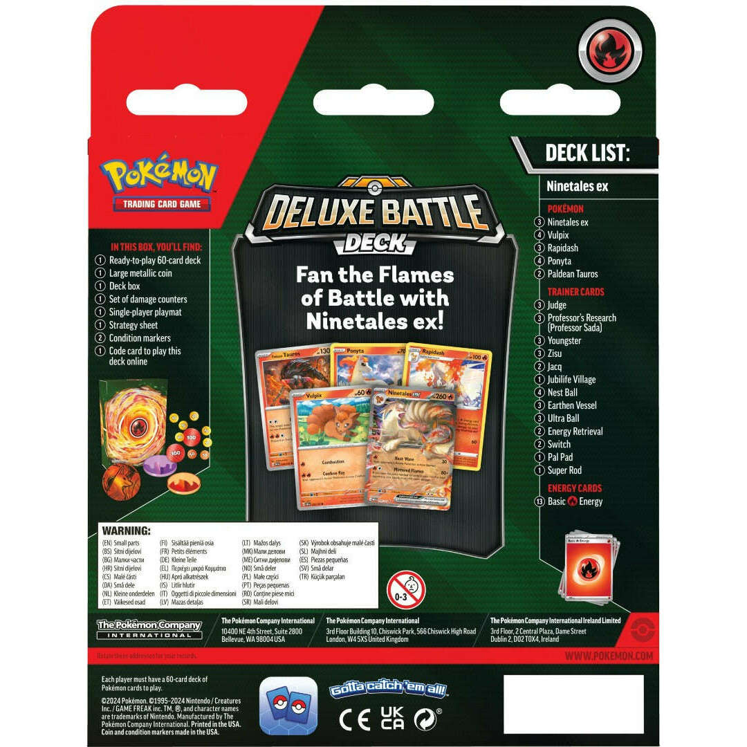 Toys N Tuck:Pokemon TCG Deluxe Battle Deck Ninetales EX,Pokemon