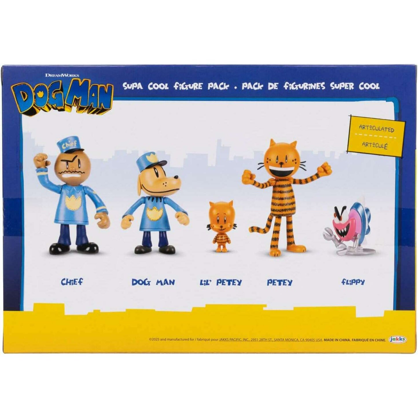 Toys N Tuck:Dog Man Movie 2.5 Inch Supa Cool Figure Pack,Dog Man Movie