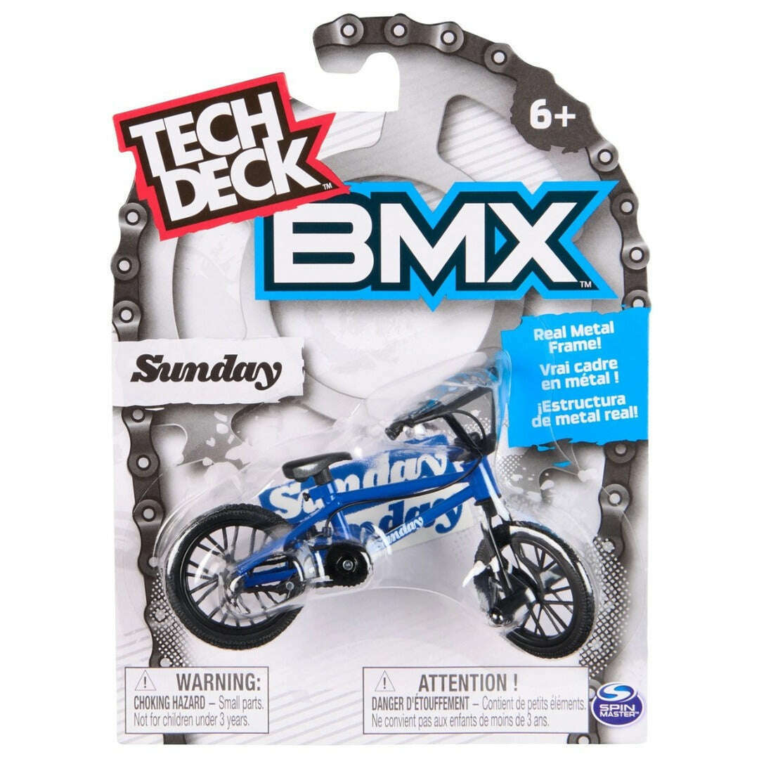 Toys N Tuck:Tech Deck Single Pack BMX - Sunday (Blue & Black),Tech Deck