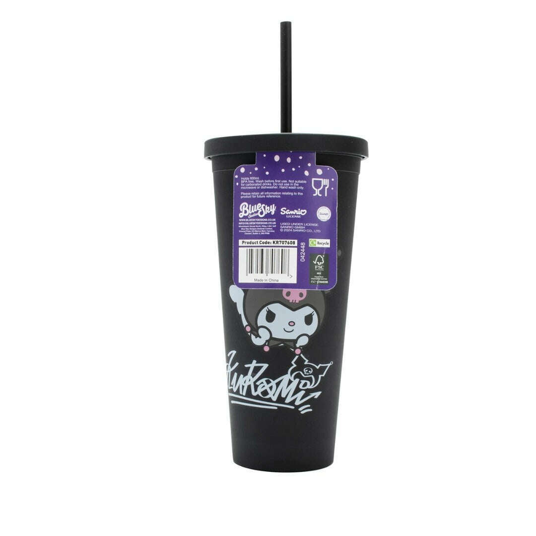 Toys N Tuck:Drinks Bottle With Straw - Kuromi,Hello Kitty