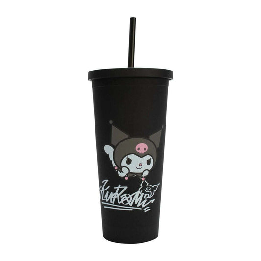 Toys N Tuck:Drinks Bottle With Straw - Kuromi,Hello Kitty
