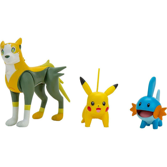 Toys N Tuck:Pokemon Battle Figure Set - Pikachu, Mudkip, Boltund,Pokemon