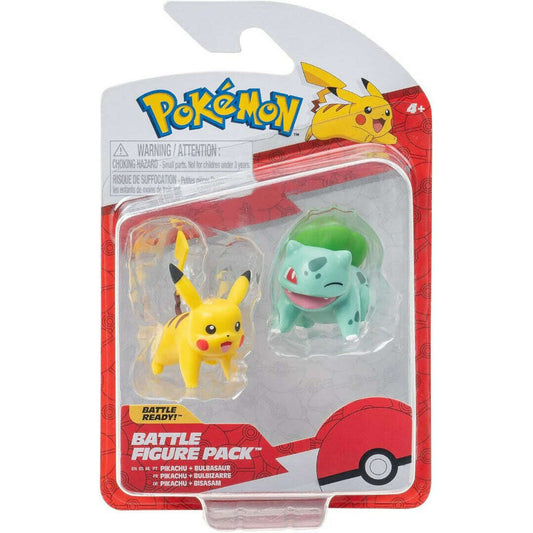 Toys N Tuck:Pokemon Battle Figure Pack - Pikachu Bulbasaur,Pokemon