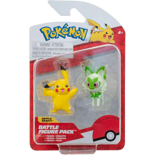 Toys N Tuck:Pokemon Battle Figure Pack - Pikachu Sprigatito,Pokemon