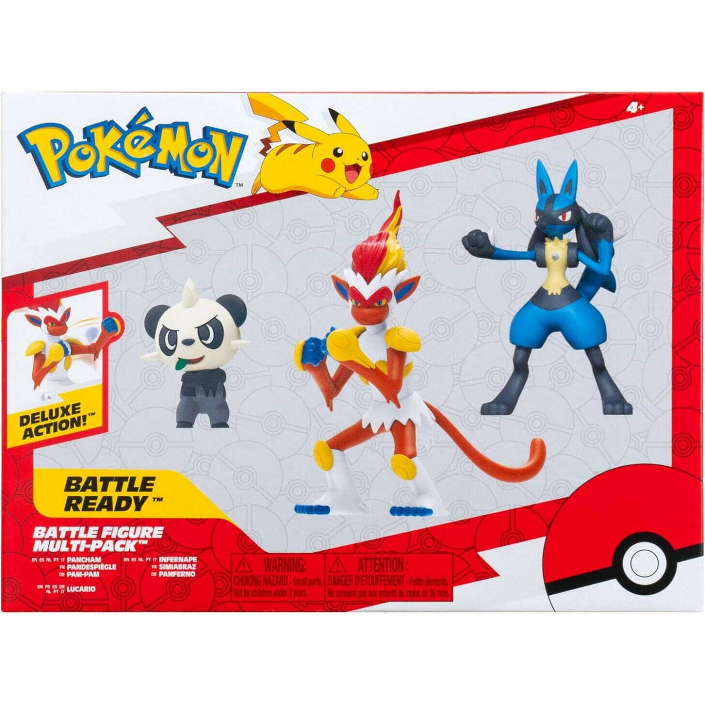 Toys N Tuck:Pokemon Battle Figure Multi-Pack - Pancham Lucario Infernape,Pokemon