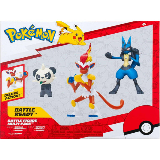 Toys N Tuck:Pokemon Battle Figure Multi-Pack - Pancham Lucario Infernape,Pokemon