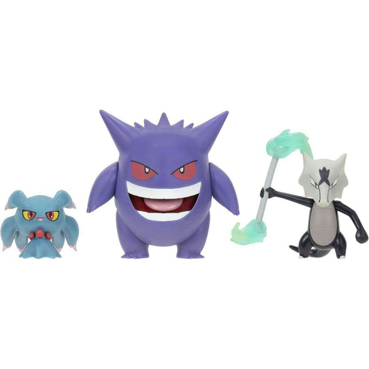 Toys N Tuck:Pokemon Battle Figure Multi-Pack - Gengar Misdreavus Alolan Marowak,Pokemon