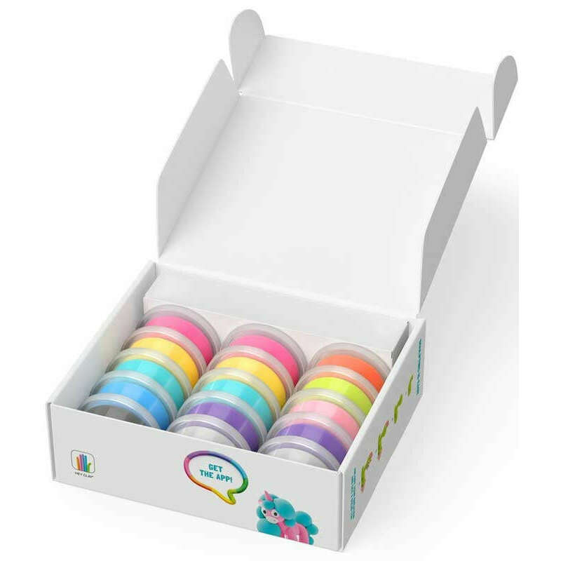 Toys N Tuck:Hey Clay Rainbow Unicorns Set,Hey Clay