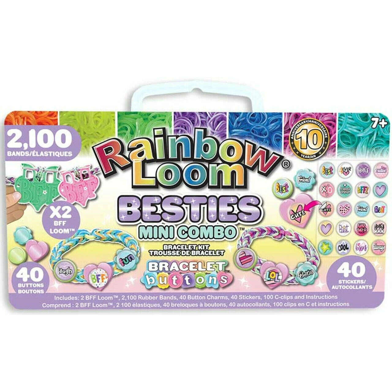 Toys N Tuck:Rainbow Loom Besties Mini Combo Bracelet Kit,Rainbow Loom