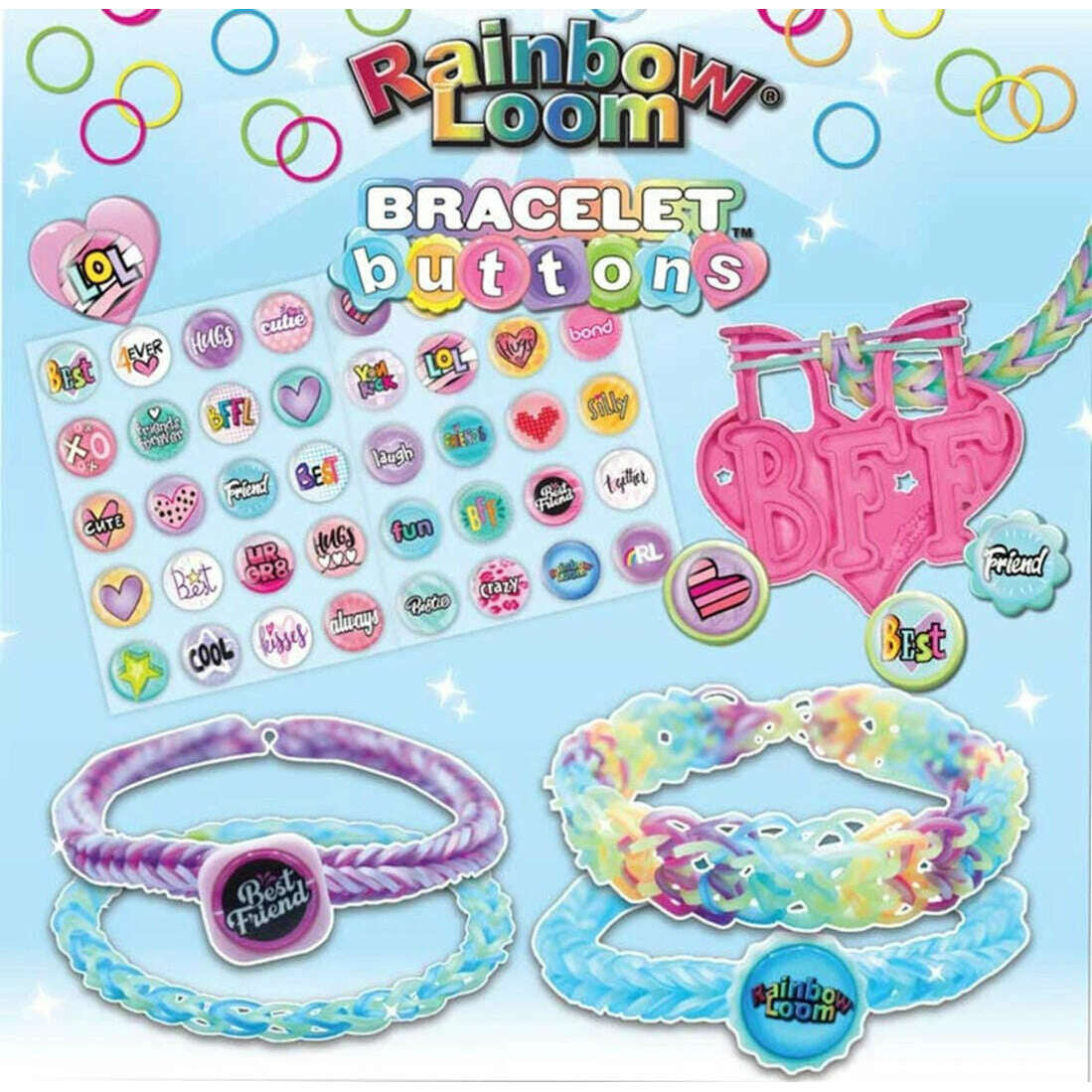 Toys N Tuck:Rainbow Loom Besties Mini Combo Bracelet Kit,Rainbow Loom