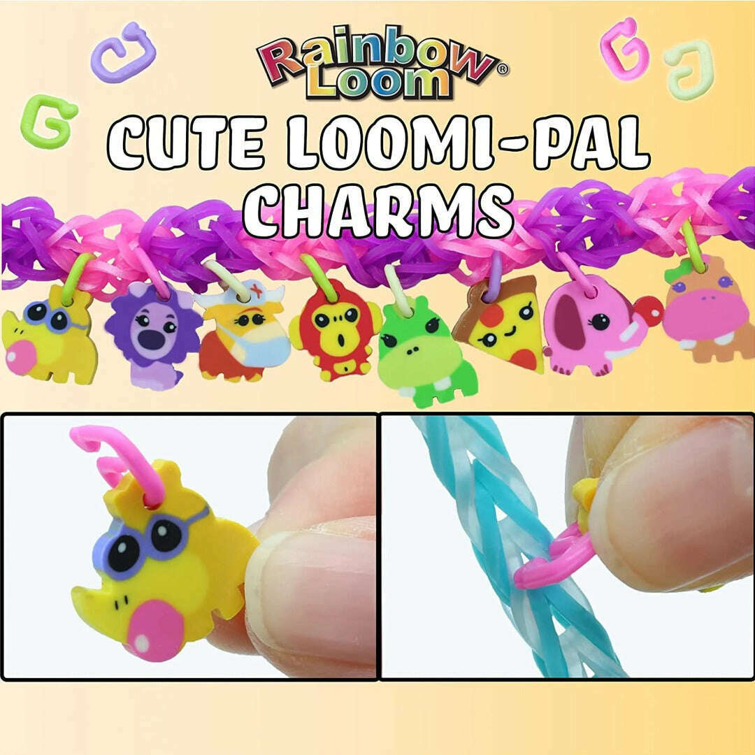 Toys N Tuck:Rainbow Loom Loomi-Pals Charm Bracelet Kit - Dino,Rainbow Loom