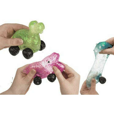 Toys N Tuck:Squishy Stretch Glitter Dino Car,Kandy Toys