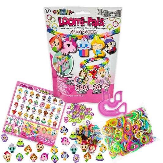 Toys N Tuck:Rainbow Loom Loomi-Pals Charm Bracelet Kit - Fairy,Rainbow Loom