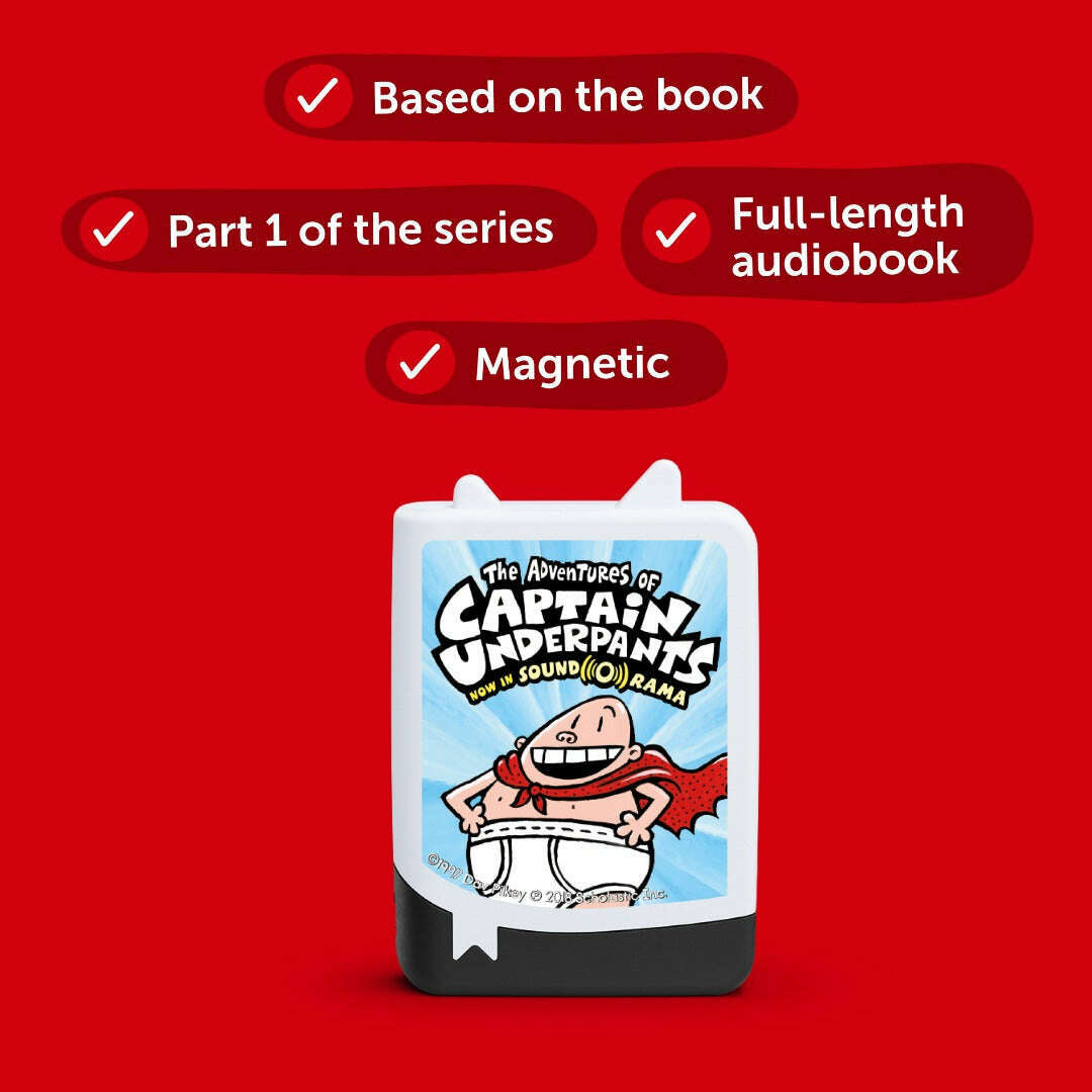 Toys N Tuck:Tonies Book Pocket Tonies Audiobook The Adventures Of Captain Underpants,Tonies