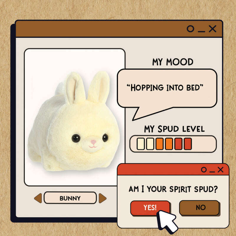 Toys N Tuck:Aurora Spudsters 10 Inch Plush - Bunny,Aurora