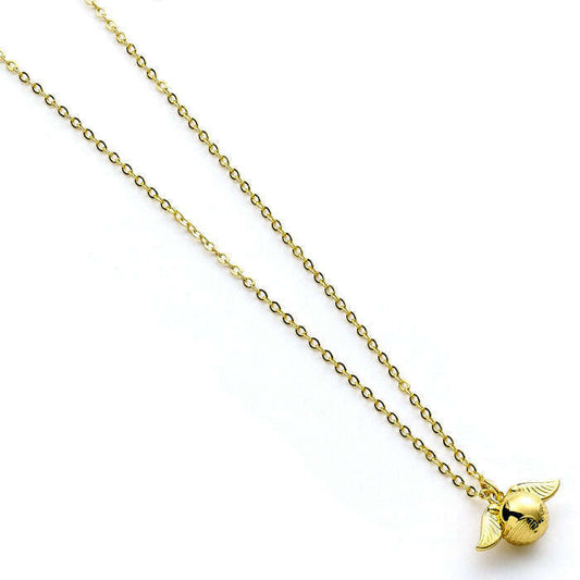 Toys N Tuck:Harry Potter Necklace - 3D Golden Snitch,Harry Potter
